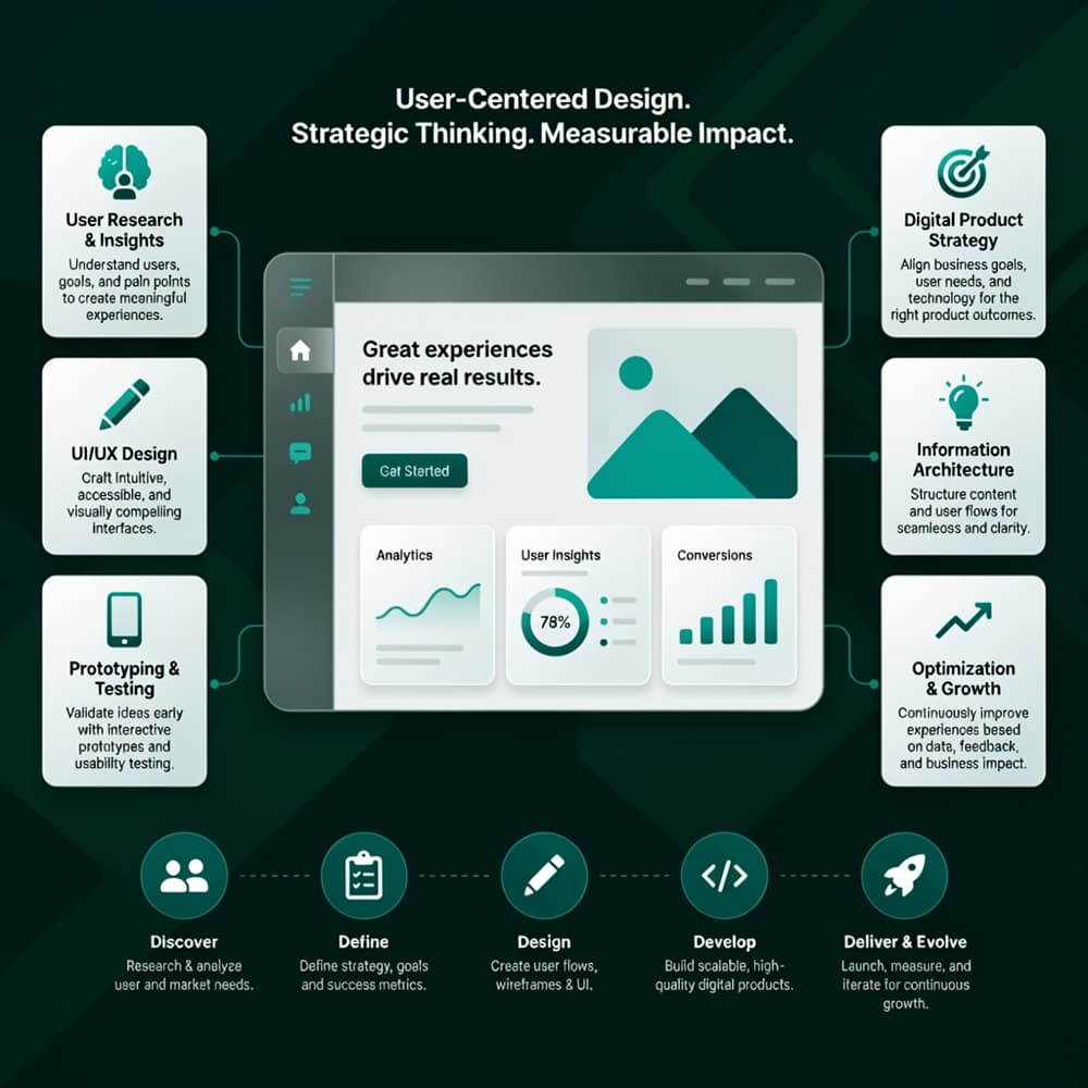 UI/UX Design & Digital Product Strategy overview